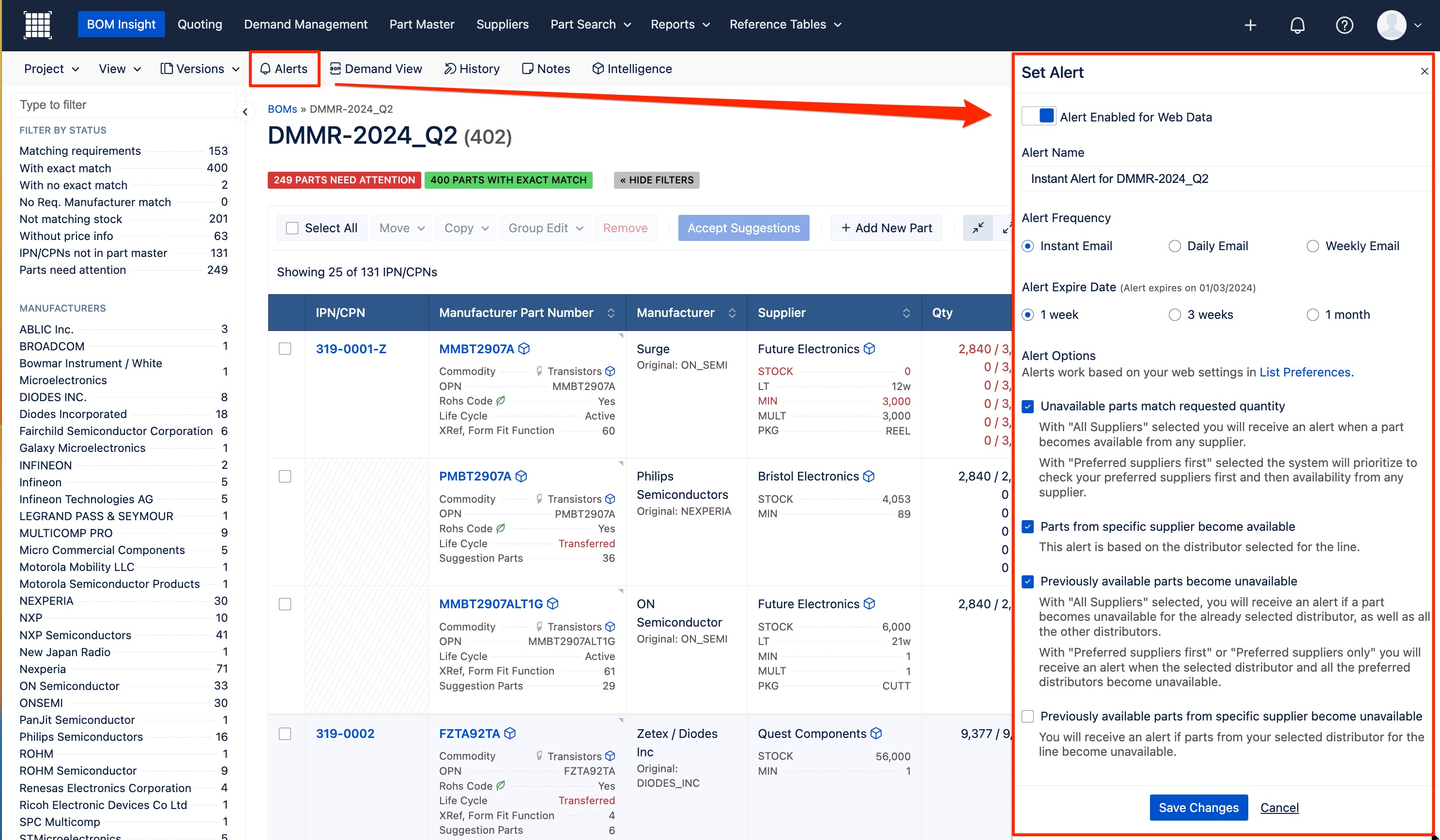 Cursor_and_Project___Bom___Supplyframe_DSI_and_Demand_s_View_in_BOM_Insight_-_Cleaning_Demand_Lists.jpg